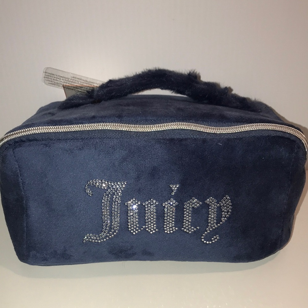 Juicy Couture Navy Blue Cosmetics/travel bag NEW